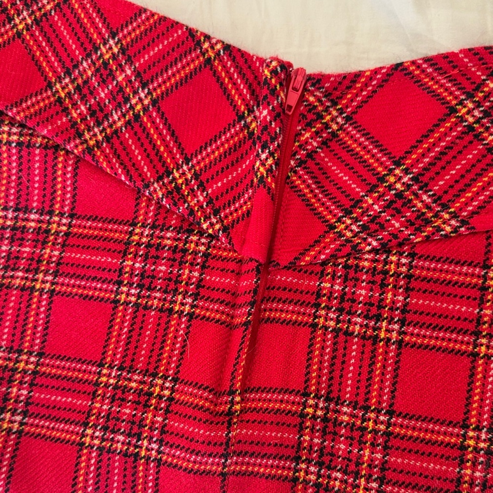 vintage y2k leg avenue red plaid micro mini skirt - Picture 4 of 4